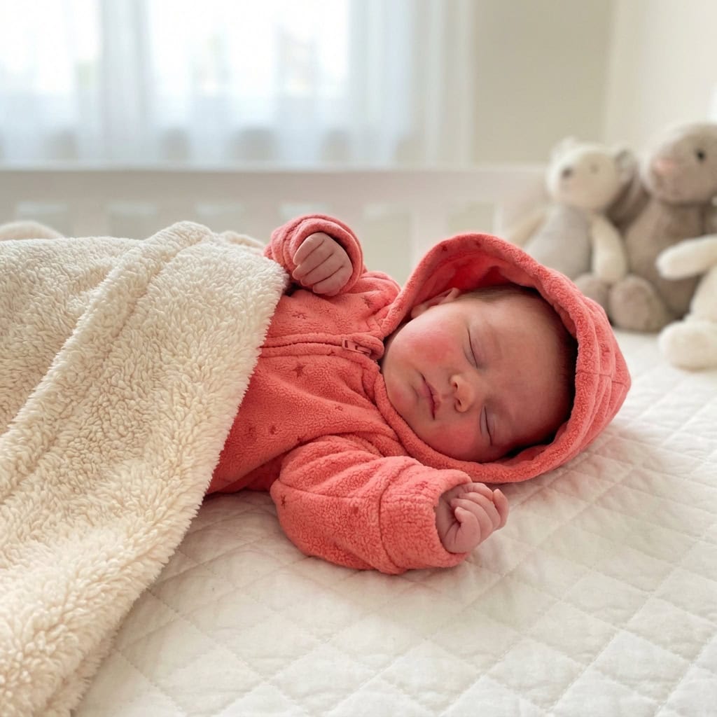 Coral Fleece Padded Sleepsuit